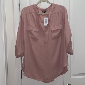 Torrid blouse, pink. Sheer, size 2